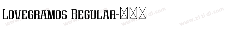 Lovegramos Regular字体转换